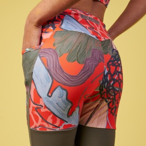 Gymshark Nikki B. Pineapple Print Leggings, Small - Picture 2 of 8